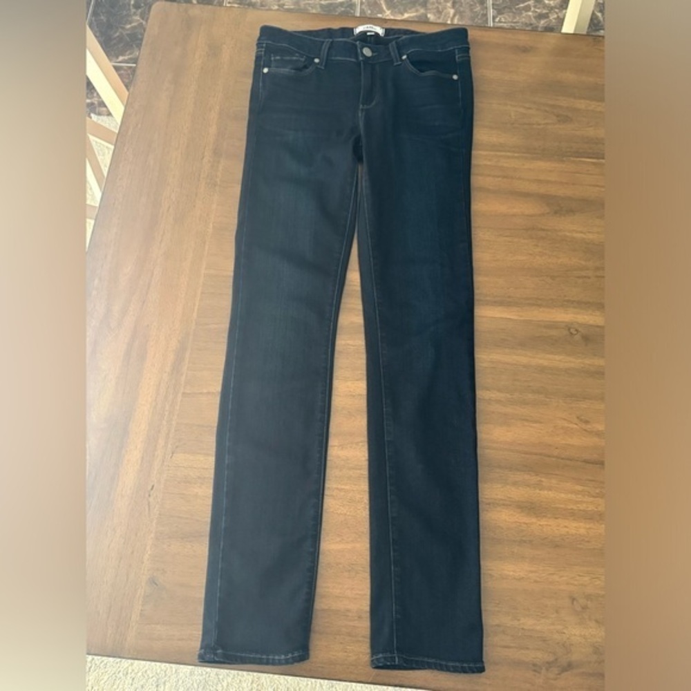 Paige Skyline Skinny Jeans | Size 28 | Dark Wash | 29” Inseam